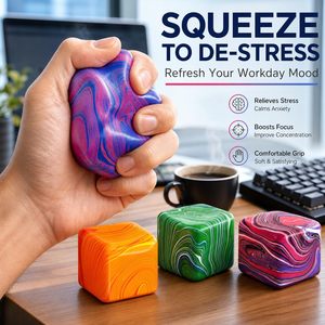 Cubos de Peluche Antiestrés, Gigantes y Sensoriales, para Aliviar el Estrés en Adultos y Niños, Alivio de la <span class=keywords><strong>Ansiedad</strong></span> y la Concentración, para Autismo - Product Image 2