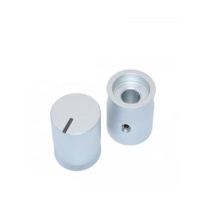 Bouton en aluminium sablé sur mesure 11,5x17mm - Bouton de commande Hi-Fi pour amplificateurs et instruments - Product Image 2