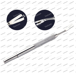 Professional <b>Tick</b> <b>Remover</b> <b>Tool</b> Tweezers Hook Kit Dual Tipped Set Pet Veterinary Use Stainless Steel Ultrasonic - Product Image 6