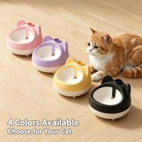 Fontaine à eau automatique ovale pour chat, distributeur d'eau pour animaux de compagnie, entièrement détachable, lavable, facile à nettoyer, fontaine à eau intérieure pour chats