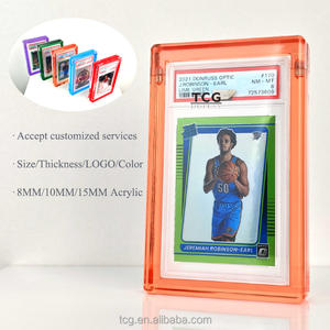 TCG工厂定制亚克力分级卡板可收藏展示柜支架BGS SGC PSA卡盒磁性保护器盒 - Product Image 1