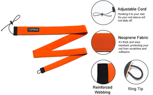 हॉट सेलिंग कस्टम लोगो वाटरप्रूफ फ्लाई मछली पकड़ने वाले पोल कवर मोजे तैरते हुए नेफ्रोन फिशिंग रॉड सुरक्षात्मक आस्तीन - Product Image 6