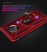 Keysion-coque arrière antichoc avec anneau support, étui pour téléphone portable, protection en TPU, pour Moto E5, E6, G6, Play Plus, Z4, un Zoom, une Action