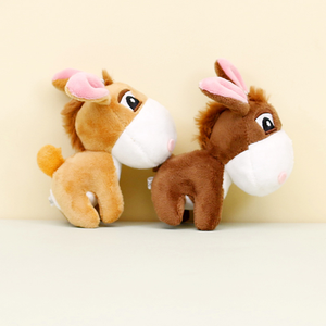 Оптовая продажа: милый плюшевый брелок-подвеска в виде пони, с возможностью нанесения логотипа, мини-игрушка-ослик, плюшевый брелок-зверюшка для промоакций - Product Image 1