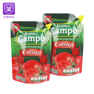 Bolsa de Aluminio Resistente a Altas Temperaturas para Salsa de <span class=keywords><strong>Tomate</strong></span>, con Boquilla de Succión, Bolsa Exprimible para Envasado de Salsa de <span class=keywords><strong>Tomate</strong></span> - Product Image 1