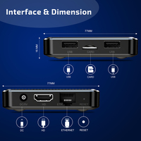 Ewest-decodificador de TV 98Q 4 Core, Uad Core H265 nndroid 11 90905W2 2023 y 5G IFI V1 H2 2GB 16GB, x96q, 2,4