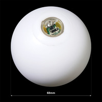 Balle de jonglage en plastique lumineuse ARYDA LED 65 mm avec câble de charge USB pour jeu parent-enfant nocturne en extérieur, emballage en sac en filet