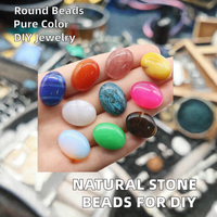 Cabochon d'agate naturelle certifié par un tiers, très demandé, 15x20mm, taille ovale, couleurs variées, pour la fabrication de bijoux et accessoires de bagues DIY
