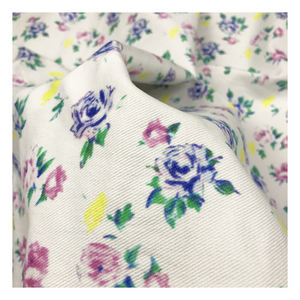 Le magasin d'usine de petites fleurs design numérique personnaliser impression sergé coton lourd tissu de forage pour veste - Product Image 4