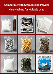 Dual Head 500g Powder Granule Packing Machine Sealing for Barley Rye Sesame <strong>Kernel</strong> Mixed Spice Dry Snack Pouch Packaging - Product Image 2