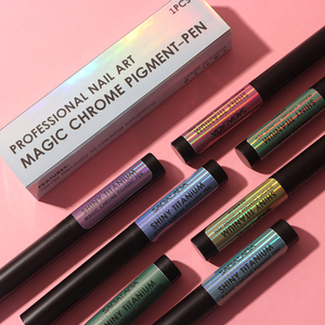 Pigment métallique pour ongles, étiquette privée, Aurora, sirène, poudre de Chrome, poudre de Pigment en vrac, couleurs de poussière, stylos chromés - Product Image 1