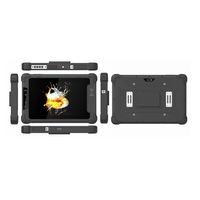 Tablet PC Industrial Resistente de 8'', Red 4G, WIFI, BT, Cámaras, NFC, RFID, Escáner de Código de Barras 2D/Huellas Dactilares, USB2.0, Tablet para Auto