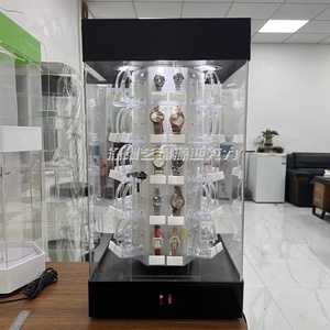 2025 Chất lượng cao tùy chỉnh rõ ràng Acrylic đồng hồ hiển thị trường hợp với C Cuff cho cửa hàng đồng hồ hiển thị - Product Image 2