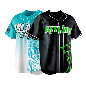 Venta al por mayor diseño uniforme de béisbol de moda sublimado personalizado para hombres negro Jersey de béisbol - Product Image 5