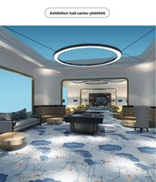 Jakarlı Duvardan Duvara Lüks Tüylü Makine Dokuması Naylon Otel Casino Balo Salonu Ziyafet Düğün Salonu Halısı