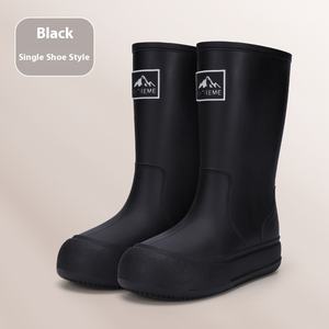 Botas de Lluvia Unisex para las Cuatro Estaciones, Botines Impermeables de PVC, Zapatos de Goma Antideslizantes para el Trabajo - Product Image 6