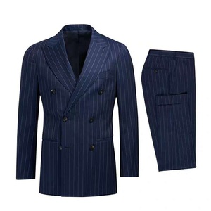 Trajes de Hombre Hechos a Medida MTM, <span class=keywords><strong>Traje</strong></span> de Hombre de Lana Ligera <span class=keywords><strong>Azul</strong></span>, <span class=keywords><strong>Traje</strong></span> de Hombre Hecho a Medida - Product Image 1