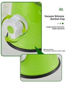 Formaggio rotante grattugia grattugia da cucina grattugia per verdure affettatrice con 3 lame a tamburo a taglio rapido trituratore di formaggio per verdure e noci - Product Image 5