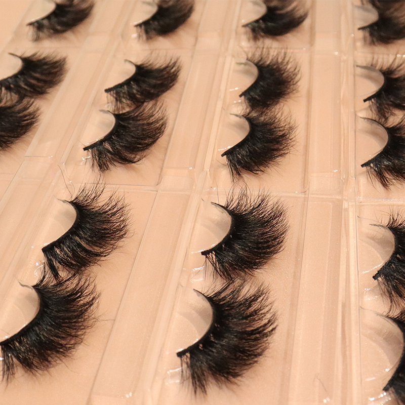 Naturel Faux Cils 3D Vison Cils Volume Longue Bande 25mm Vison Cils