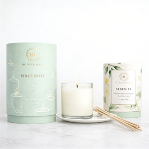 Envases de Tubo de Papel Kraft Natural para Velas de Cera de Soja con Logotipo Personalizado, Impresión de Logotipo Personalizado, Fábrica OEM - Product Image 1