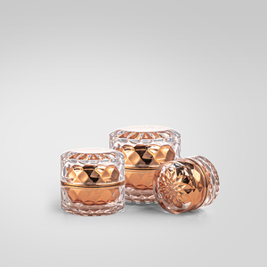 Lọ Kem Dưỡng Da Màu Vàng <span class=keywords><strong>Acrylic</strong></span> 5G 10G 20G 30G 50G 80G 15Ml 30Ml <span class=keywords><strong>60Ml</strong></span> 80Ml 100Ml Bộ Hộp Đựng Mỹ Phẩm - Product Image 4