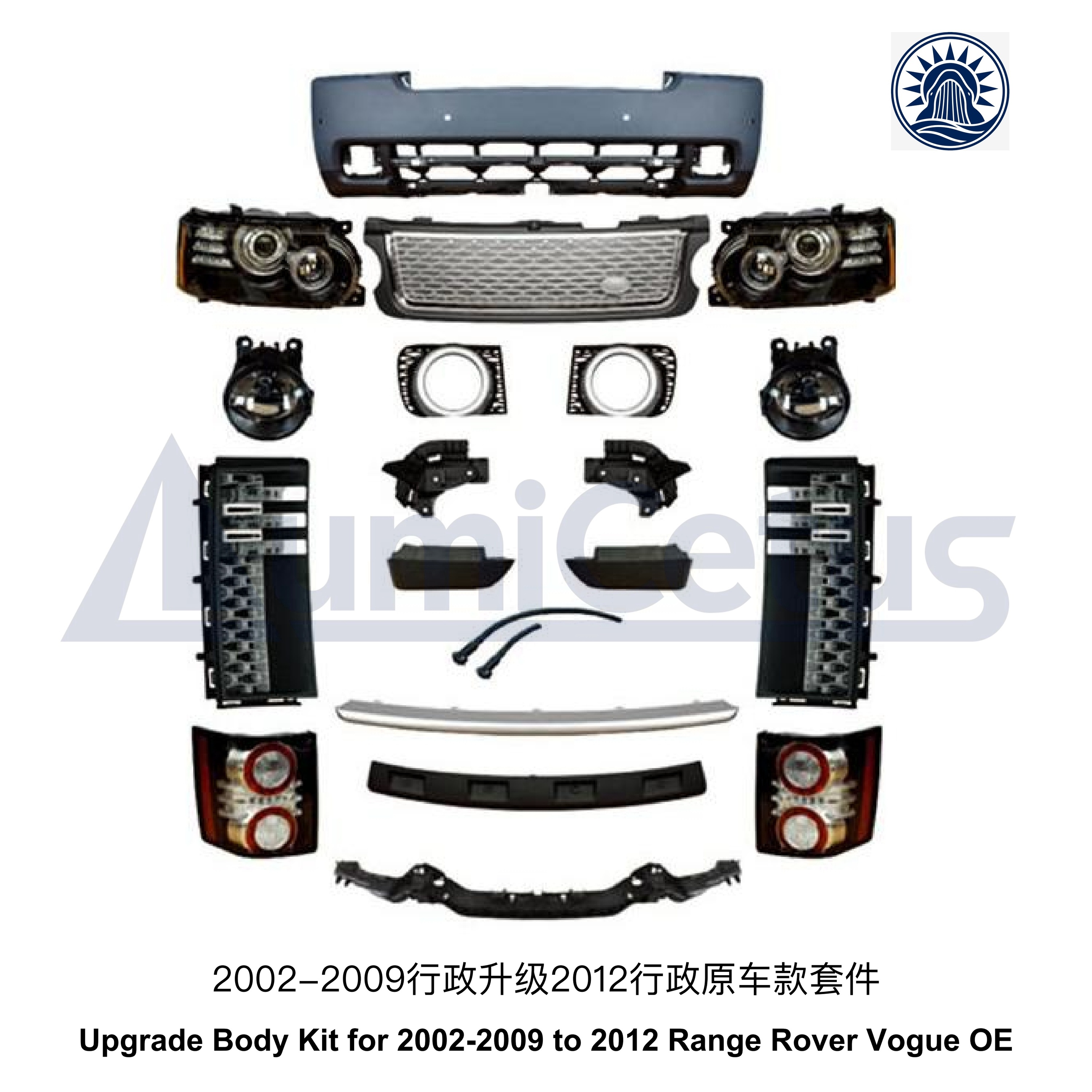 Kit de carrosserie de mise à niveau pour Range Rover Vogue 2002-2009 vers 2012 OE