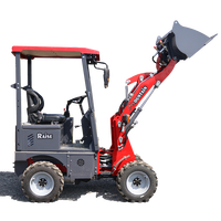 Caricatore elettrico frontale che incornicia piccolo compatto 4WD MR906E 500kg Mini pale ruote batteria elettrico piccolo Mini caricatore per ruote