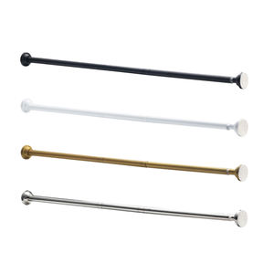 <span class=keywords><strong>Tringle</strong></span> à rideau télescopique modulaire réglable en acier inoxydable 25 mm, installation facile, extensible, multi-sections, pour penderie et placard - Product Image 1