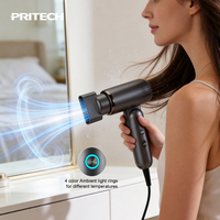 Sèche-cheveux mini haute vitesse 1400W avec moteur BLDC, 2 vitesses, 4 réglages de température, 110000 tr/min, poignée pliable pour salon et voyage