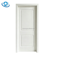 Porte WPC personnalisée Jiuyixing, fabrication directe, panneau intérieur, plusieurs options d'épaisseur, surface en film PVC imitation bois, style moderne