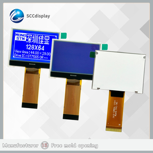 Bas prix 12864-254 STN bleu négatif COG + FPC Module d'affichage à écran LCD à matrice de points Module Monochrome 3V ST7565R - Product Image 6