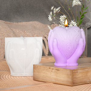 แม่พิมพ์เทียนหอมรูปหัวใจ DIY ทำจากซิลิโคนนำกลับมาใช้ใหม่ได้ เป็นมิตรต่อสิ่งแวดล้อม พร้อมบรรจุภัณฑ์สำหรับตกแต่งงานปาร์ตี้ - Product Image 4