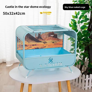 60 Basic <strong>Cage</strong> Button Closure Durable Acrylic Plastic Construction Large Indoor Bear Iron <strong>Hamster</strong> <strong>Cage</strong> Set Small Animals - Product Image 6