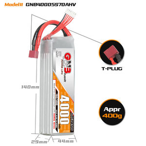 GNB 가오넹 LiHV 4000mAh 5S <span class=keywords><strong>19V</strong></span> 70C 140C T-플러그 RC 리포 배터리 (RC 자동차, 드론, RC 보트용 소프트 팩) - Product Image 2