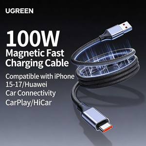 สายชาร์จเร็วและถ่ายโอนข้อมูล UGREEN 6A USB-A to USB-C พร้อมสายถักไนลอน รองรับ PD 100W - Product Image 4