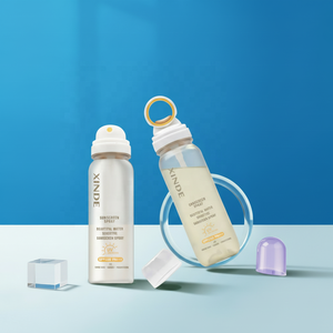 Bouteille pulvérisateur cosmétique PET 90 ml personnalisée XINDE, bouteille pulvérisateur de crème solaire, bouteille pulvérisateur de brume pour le visage, pour l'emballage des soins de la peau - Product Image 1