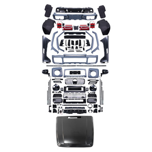 Kit Carrozzeria Super Car con Paraurti, Luci, Cofano, Minigonne Laterali e Spoiler per BENZ <span class=keywords><strong>Classe</strong></span> G Wagon W463, Aggiornamento a W464 Stile <span class=keywords><strong>B</strong></span> BODYKIT - Product Image 1