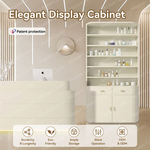 Madamcenternail salon hiện đại tủ trưng bày MDF thân thiện với môi không thấm nước bền quầy tiếp tân Spa Tóc mỹ phẩm cửa hàng tóc giả - Product Image 2