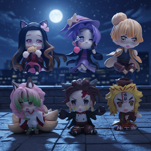 Set <span class=keywords><strong>de</strong></span> 6 Figuras <span class=keywords><strong>de</strong></span> Acción <span class=keywords><strong>de</strong></span> Anime Japonés Demon Slayer, <span class=keywords><strong>Tanjiro</strong></span>, Nezuko, Zenitsu, Figuras <span class=keywords><strong>de</strong></span> PVC, Adornos Decorativos para Escritorio - Product Image 5
