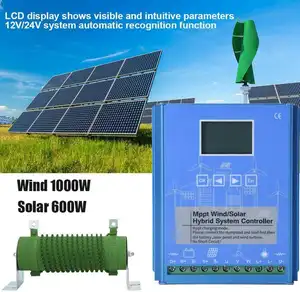 Made in China, controller di ricarica ibrido eolico e solare MPPT, ricarica a turbina 24V 48V controller per caricabatterie per energia eolica off grid