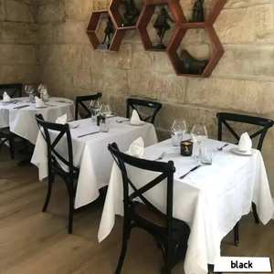 Chaises de salle à manger en plastique empilables de style français pour l'intérieur et l'extérieur, avec dossier croisé en X, pour restaurants et hôtels - Product Image 4