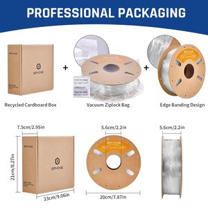 Filament d'impression 3D <span class=keywords><strong>ERYONE</strong></span> Factory Hyper Speed <span class=keywords><strong>TPU</strong></span> 95A transparent, couleur, pour imprimantes 3D FDM, diamètre 1,75 mm - Product Image 6