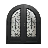Porte de jardin en fer forgé moderne à faisceau invisible, design de porte en fer, modèles de portes en fer simples