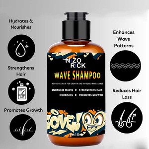 OEM/ODM 360 dalgalar yıkama şampuan jel besleyici organik biyotin geliştirmek dalgalar güçlendirmek saç büyüme teşvik - Product Image 4