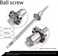 Sekrup Bola CNC SFU1204 C7 dengan Panjang 200-600/3000mm, Material Baja, Termasuk Nut Bola & Komponen Bantalan