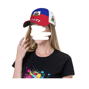 Casquette de baseball ajustable avec drapeau national d'Haïti, casquette de protection solaire sportive, casquettes patriotiques pour hommes et femmes, vente en gros - Product Image 5