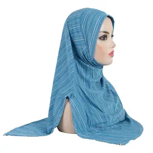 Оптовая продажа, высококачественный трикотаж, хиджаб, эластичный материал, стрейч-шаль, дышащий трикотаж, хиджаб