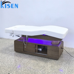 Cama de Belleza Moderna KISEN, Equipo de Salón, Cama Cosmética Facial de Lujo con 4 Motores, Control Eléctrico de Pie, Mesa de Masaje con Luz - Product Image 4