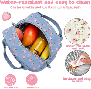 Nouveau Sac Isotherme en Velours Côtelé avec Poches Latérales, Logo Personnalisé, Imperméable, Grande Capacité, Écologique, Idéal pour les Voyages - Product Image 5