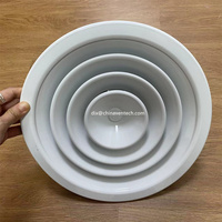 Diffuseur de plafond rond de ventilation de couleur blanche de Hvac avec le noyau réglable